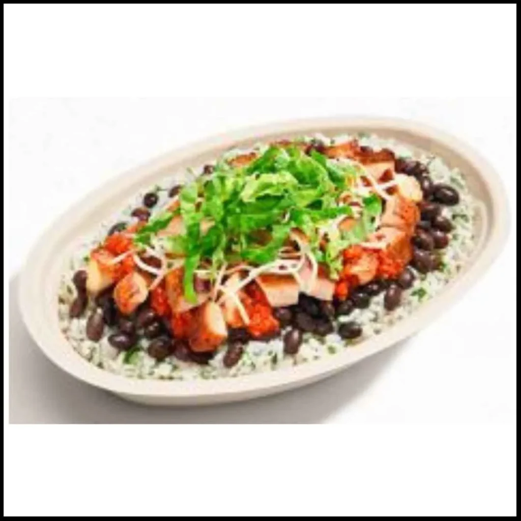 Chipotle High Protein Bowl – Packed with Protein for a Healthy Lifestyle! Chipotle High Protein Bowl with grilled chicken, black beans, cilantro-lime rice, shredded cheese, fresh lettuce, and salsa.
